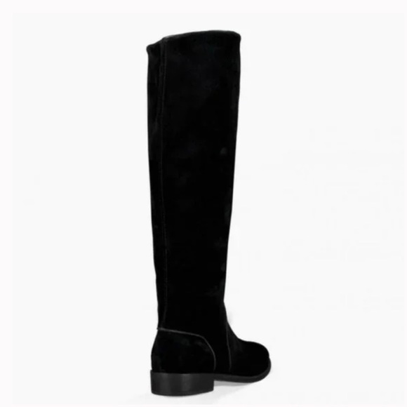 UGG Gracen Black Suede Tall Riding Zipper Boots - Picture 12 of 12